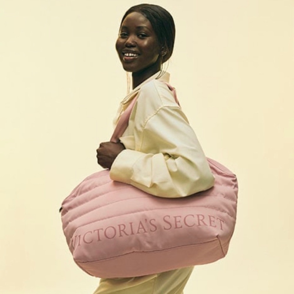 Victoria’s Secret Quilted Duffle Bag Soft Rose Color Price Tagged at $59.95